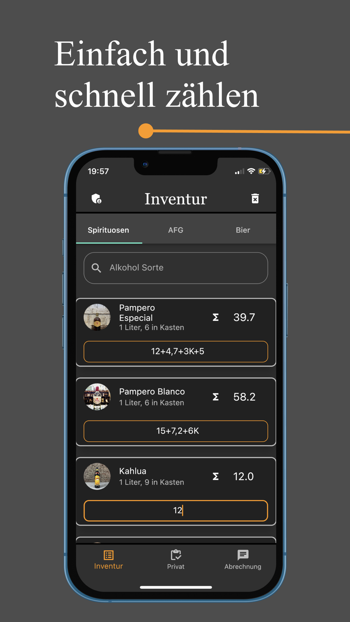 InventurBlock17 — Zählansicht